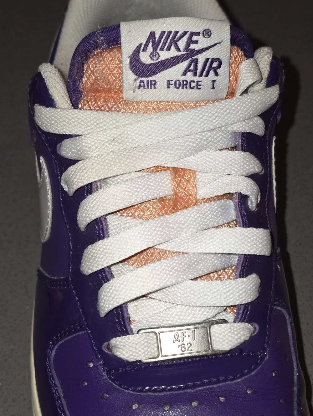 Nike Air Force 1 07 Club Purple Patent Leather Womens Size 7 2009 Rare 315115-51 - Picture 11 of 13